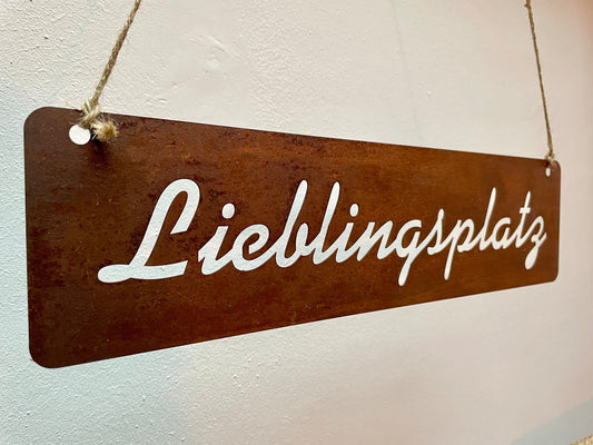 Türschild "Lieblingsplatz"